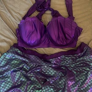Plus size littler mermaid swimsuit